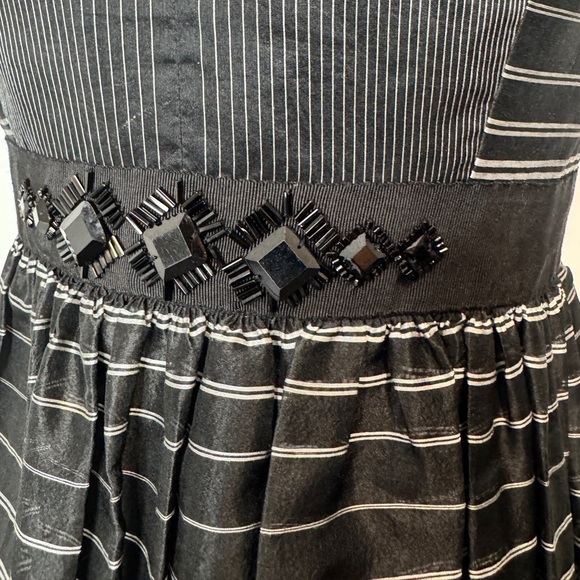 BCBGMaxAzria Strapless Organza Mini Dress Black - Picture 6 of 13